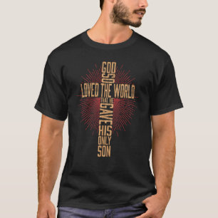 Christliches Kreuz Bibelvers Schrift Glaube T-Shirt