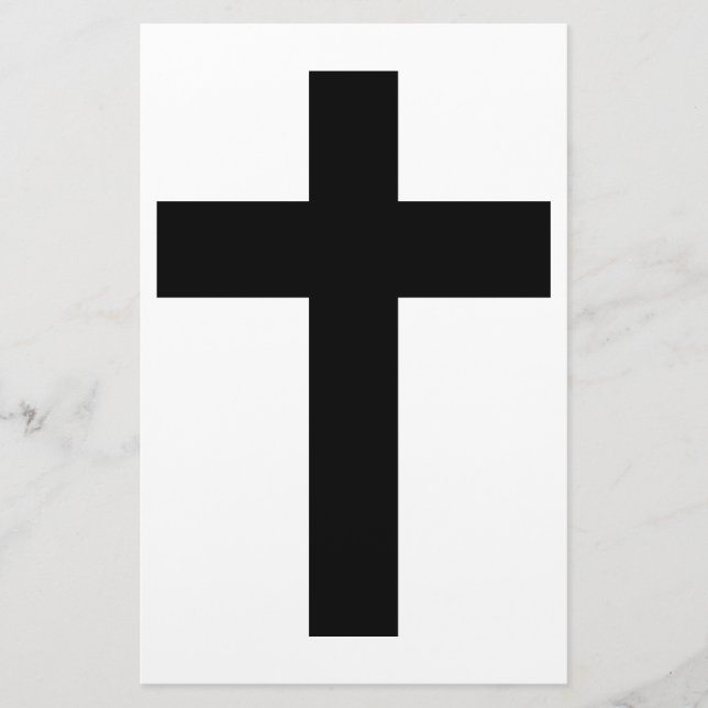Christliches Kreuz Briefpapier (Vorderseite)