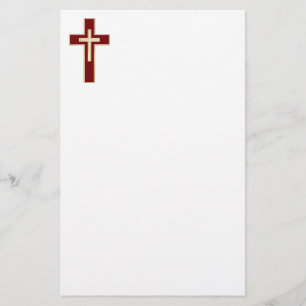 Christliches Kreuz Briefpapier