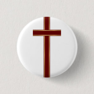 Christliches Kreuz Button