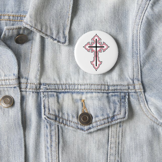 Christliches Kreuz Button (Beispiel)