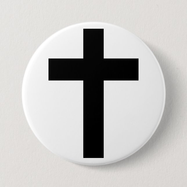 Christliches Kreuz Button (Vorderseite)