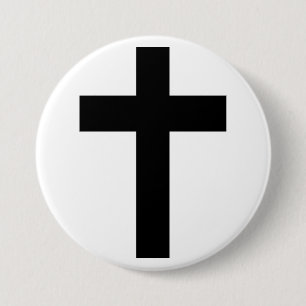 Christliches Kreuz Button