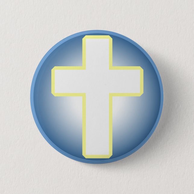 Christliches Kreuz Button (Vorderseite)