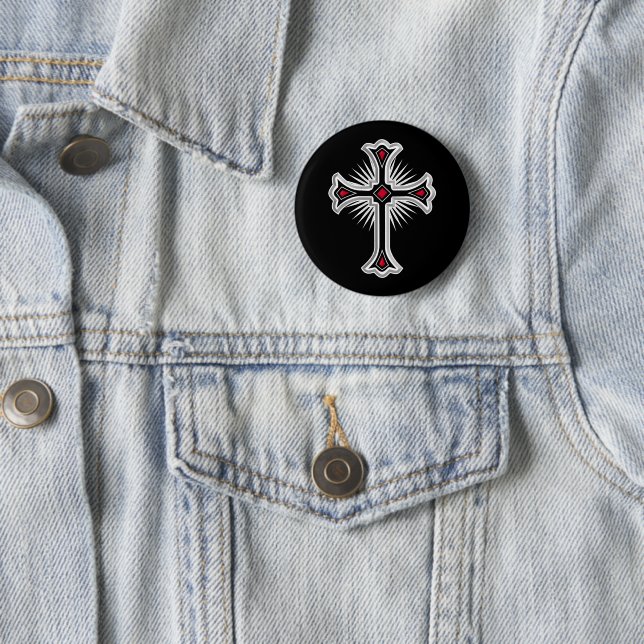 Christliches Kreuz Button (Beispiel)