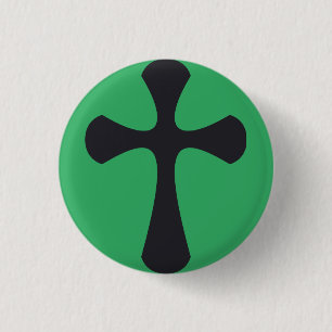 Christliches Kreuz Button