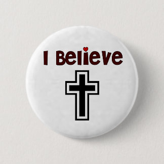 Christliches Kreuz Button