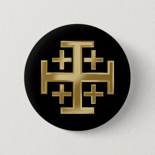 Christliches Kreuz Button