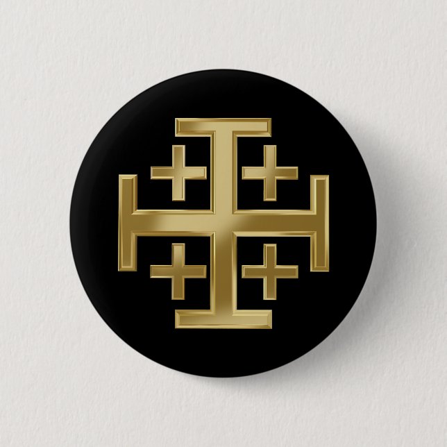 Christliches Kreuz Button (Vorderseite)