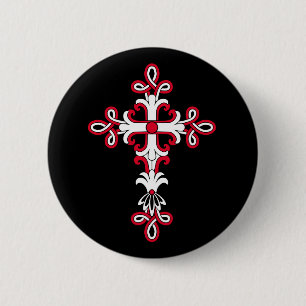 Christliches Kreuz Button