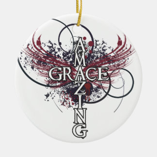 Christliches Kreuz der fantastischen Anmut Keramikornament