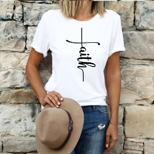 Christliches Kreuz des Glaubens T-Shirt