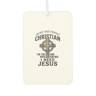 Christliches Kreuz Dornenkrone Vintage-Glaubens-Sh Autolufterfrischer