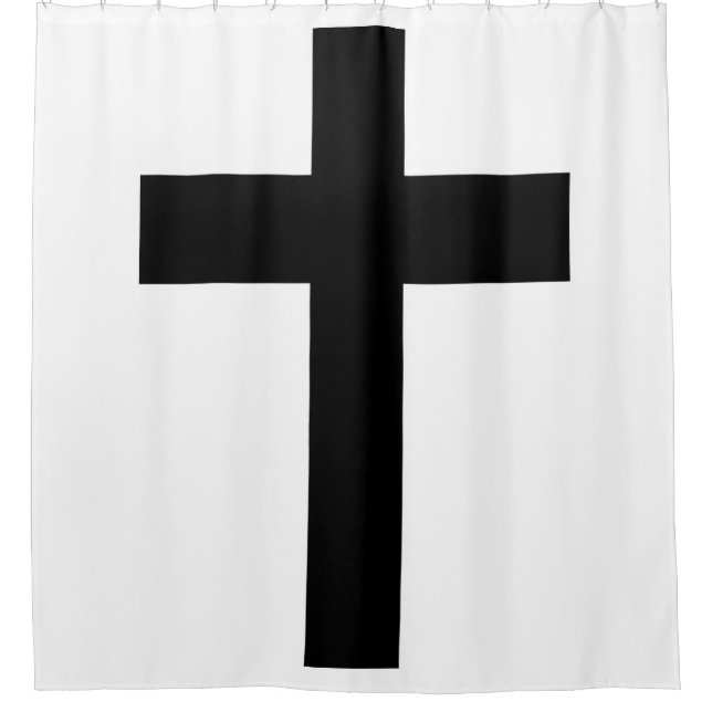 Christliches Kreuz Duschvorhang (Vorderseite)