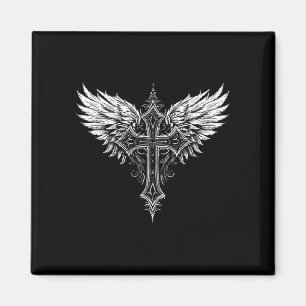Christliches Kreuz Engel Religiös Magnet