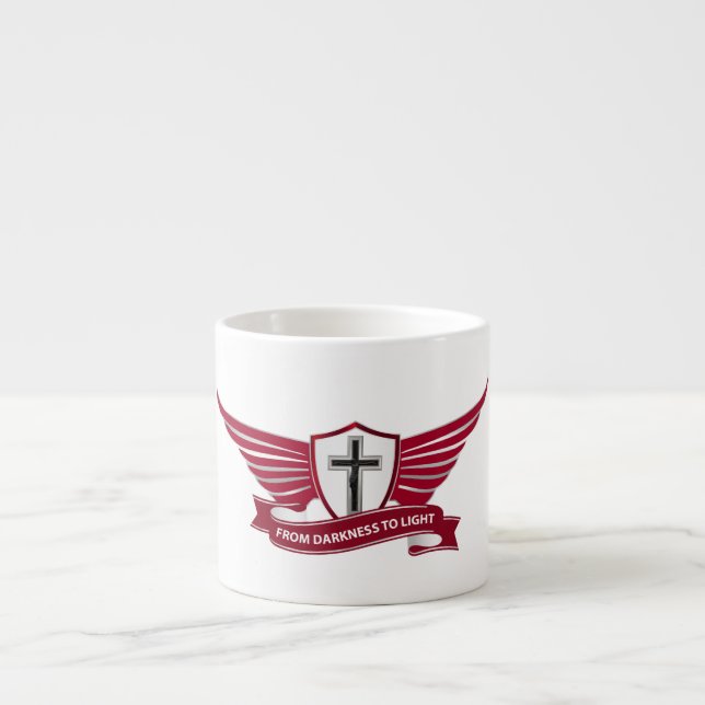 Christliches Kreuz Espressotasse (Vorderseite)