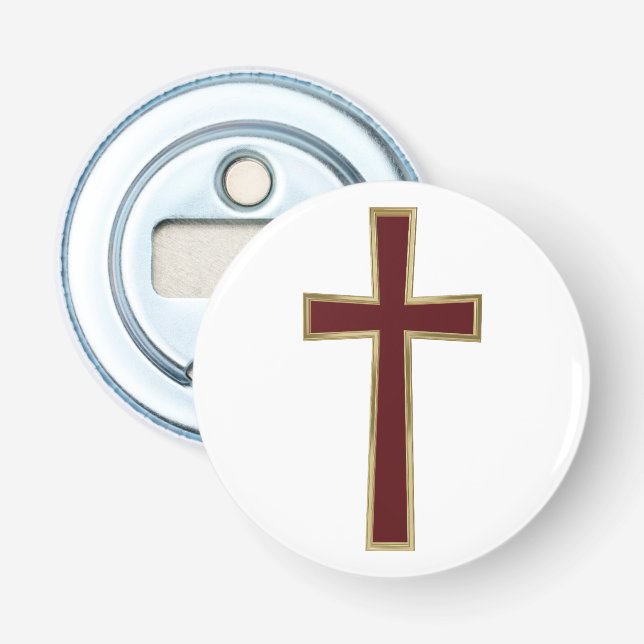 Christliches Kreuz Flaschenöffner (Vorderseite)