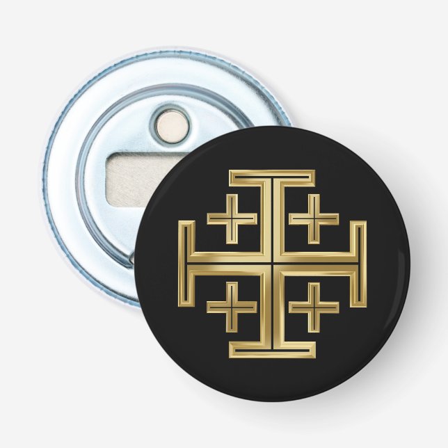 Christliches Kreuz Flaschenöffner (Vorderseite)