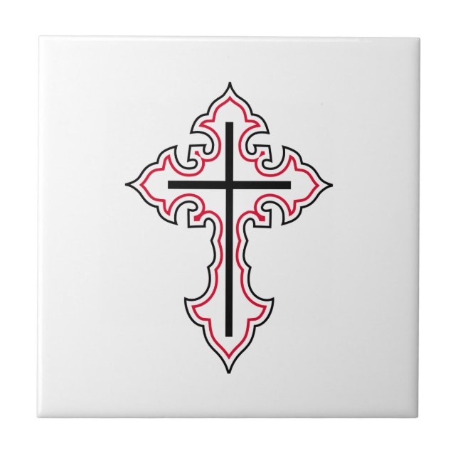 Christliches Kreuz Fliese (Vorderseite)