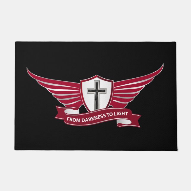 Christliches Kreuz Fußmatte (Vorderseite)
