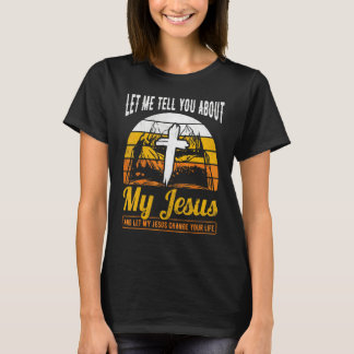 Christliches Kreuz Glaube Retro Lass mich dir erzä T-Shirt