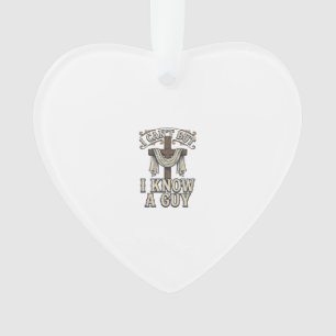 Christliches Kreuz Ich Kenne Einen Typ Vintage-Shi Ornament