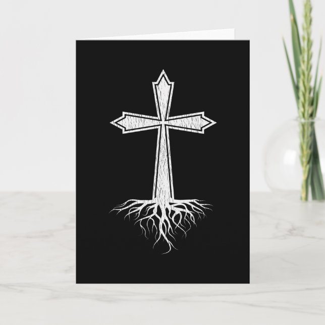 Christliches Kreuz in Jesus Christus Christlich Karte (Vorderseite)