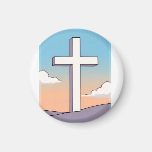 Christliches Kreuz Inspirierend Magnet