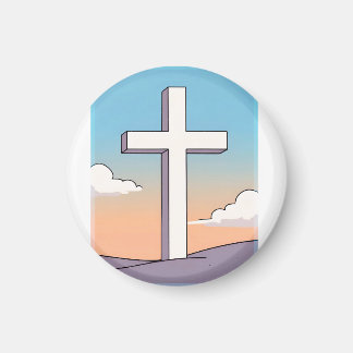 Christliches Kreuz Inspirierend Magnet