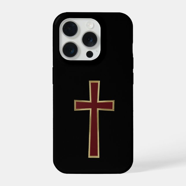 Christliches Kreuz iPhone Hülle (Rückseite)