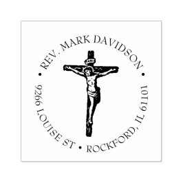 Christliches Kreuz Jesus Christus Crucifix Gummistempel