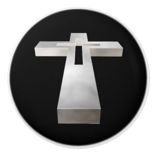 Christliches Kreuz Keramikknauf