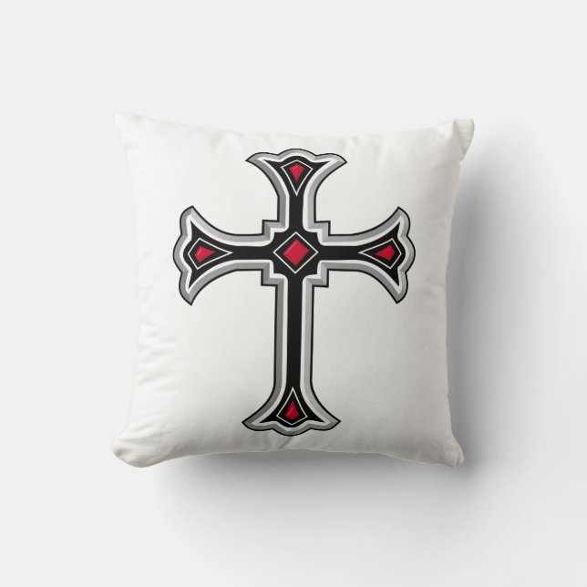 Christliches Kreuz Kissen (Vorderseite)