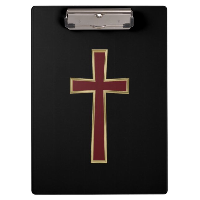 Christliches Kreuz Klemmbrett (Vorderseite)