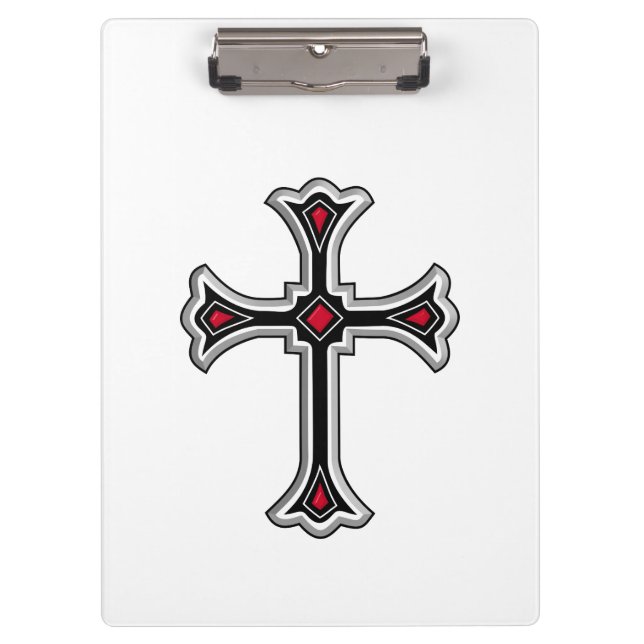 Christliches Kreuz Klemmbrett (Vorderseite)