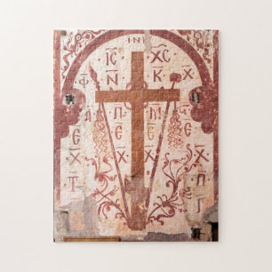 Christliches Kreuz Kunstwerk Puzzle