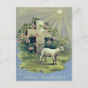 Christliches Kreuz Lamm Stern Postkarte