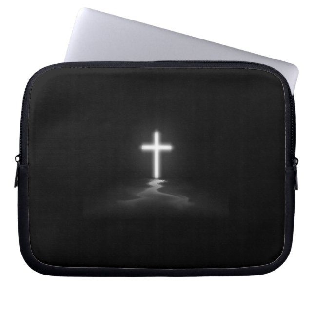 Christliches Kreuz Laptopschutzhülle (Vorderseite)