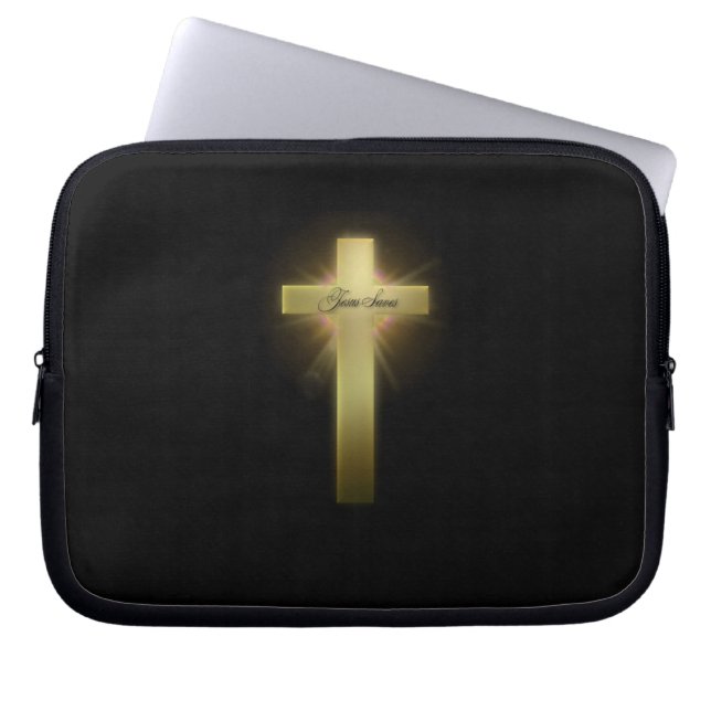 Christliches Kreuz Laptopschutzhülle (Vorderseite)