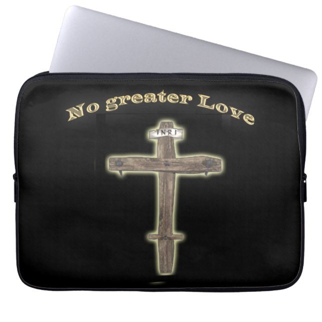 Christliches Kreuz Laptopschutzhülle (Vorderseite)