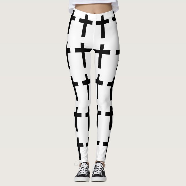 Christliches Kreuz Leggings (Vorderseite)
