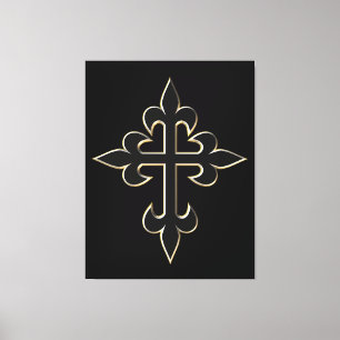 Christliches Kreuz Leinwanddruck