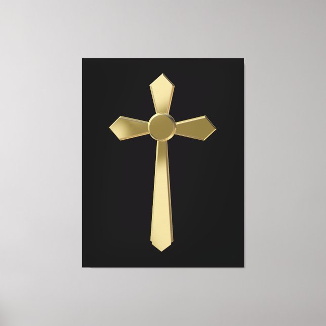 Christliches Kreuz Leinwanddruck (Vorderseite)