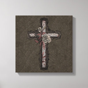 Christliches Kreuz Leinwanddruck