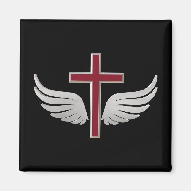 Christliches Kreuz Magnet (Vorne)