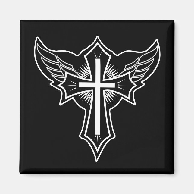 Christliches Kreuz Magnet (Vorne)