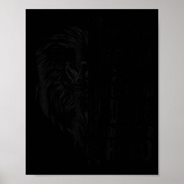 Christliches Kreuz Mann Gott Ehemann Glaube Design Poster (Vorne)