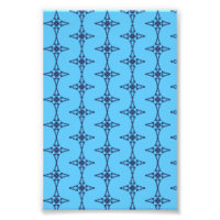 Christliches Kreuz mit blauem Ornament