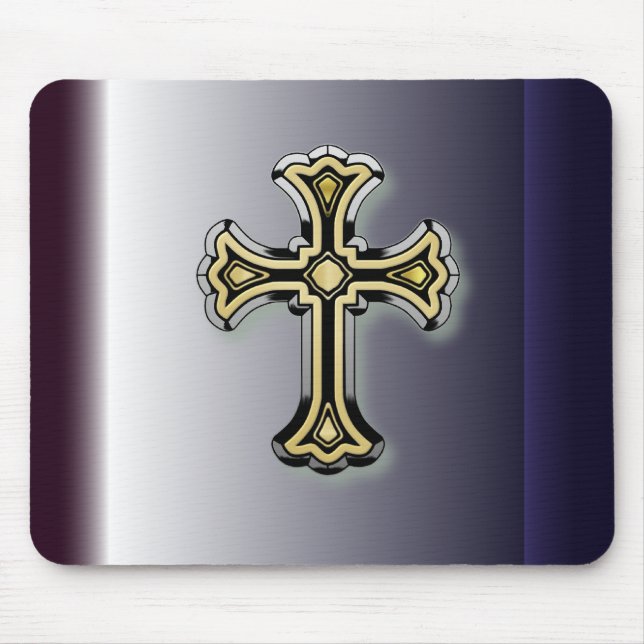 Christliches Kreuz Mousepad (Vorne)