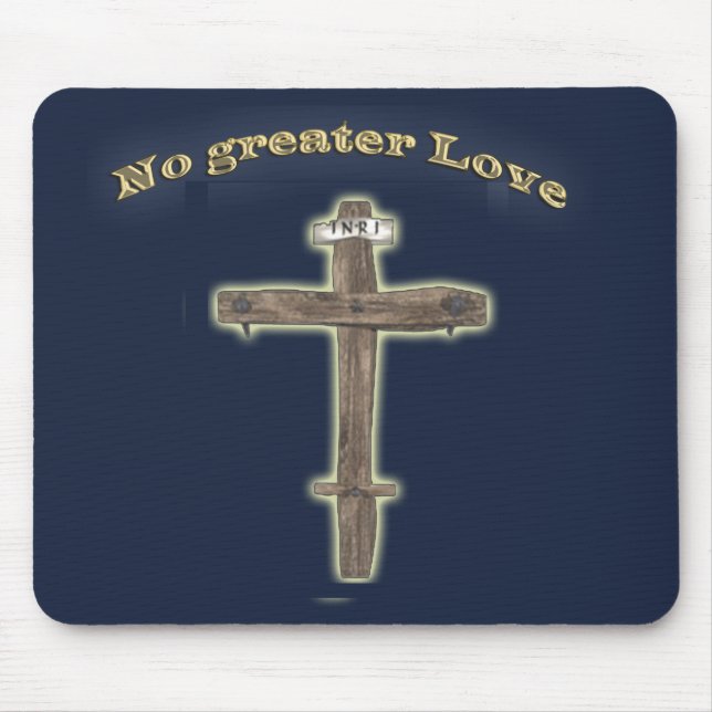 Christliches Kreuz Mousepad (Vorne)
